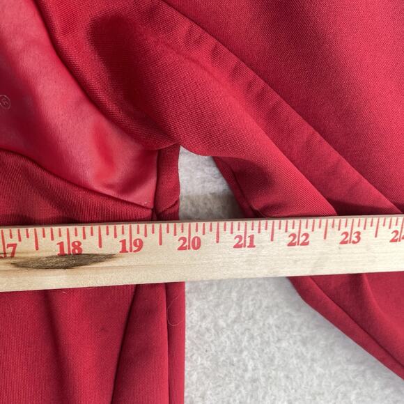 Adidas Wisconsin Badgers Hoodie Mens Large Red Sweatshirt 1/4 Zip READ - Picture 11 of 16